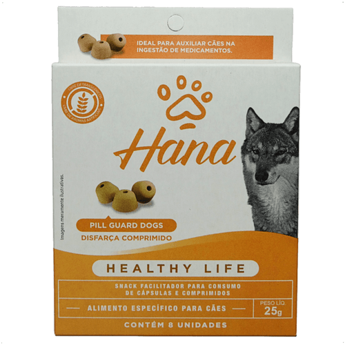 SNACK HANA HEALTHY LIFE PILL GUARD DISFARÇA COMPRIMIDOS 25G PARA CÃES